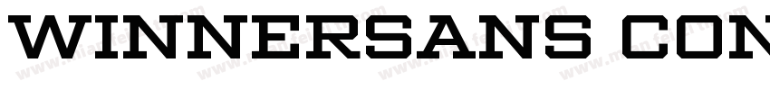 WinnerSans CondMedium字体转换